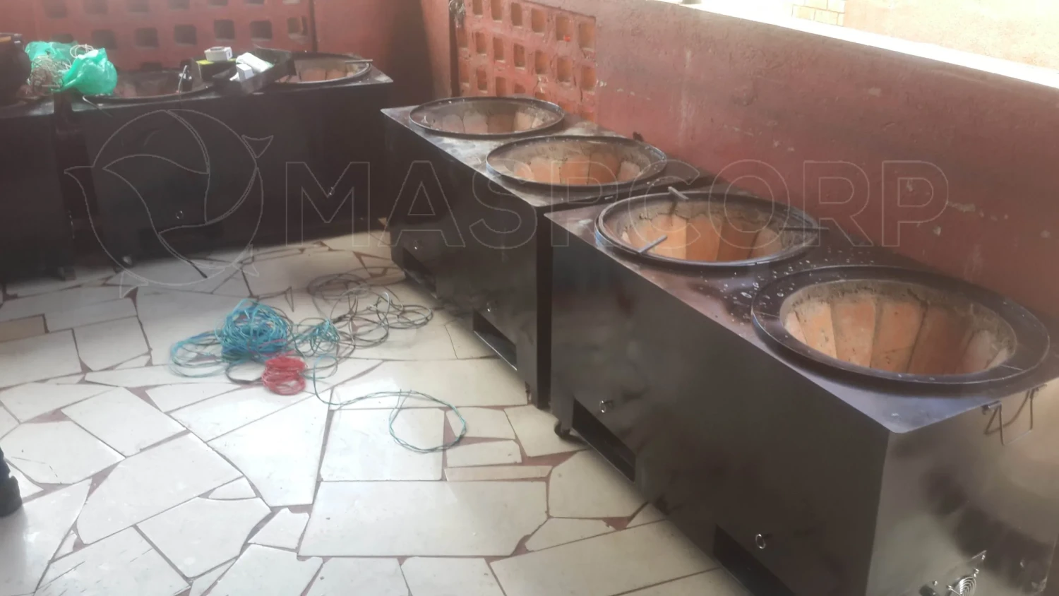 Solar Aided Commercial Double Burner stoves