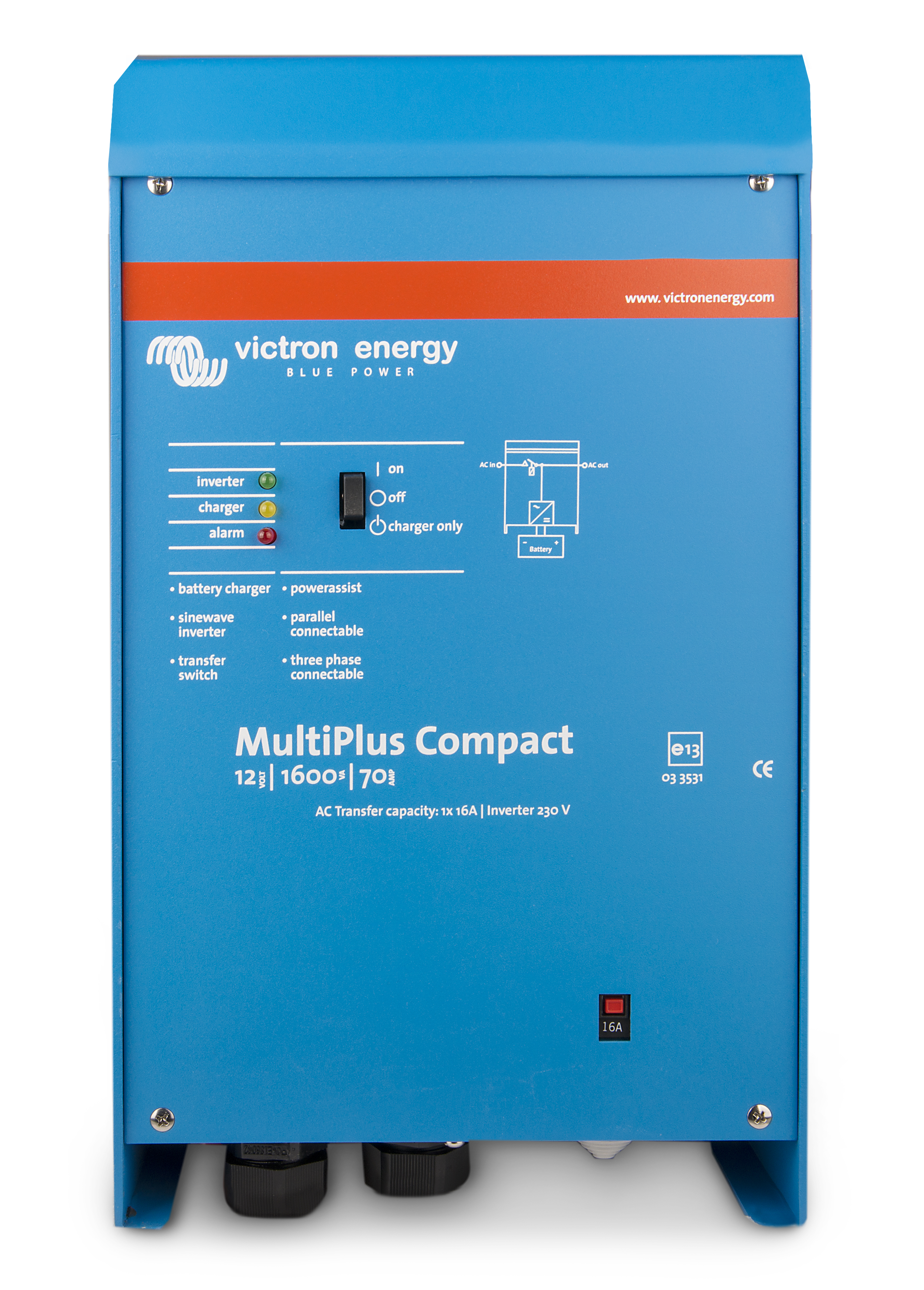 Victron MultiPlus 1600VA Inverter Charger - Selectable Voltage (12V, 24V, 48V)