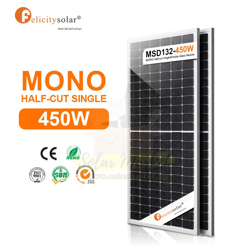 450W 36V Solar Panel Monocrystalline - Felicity Solar