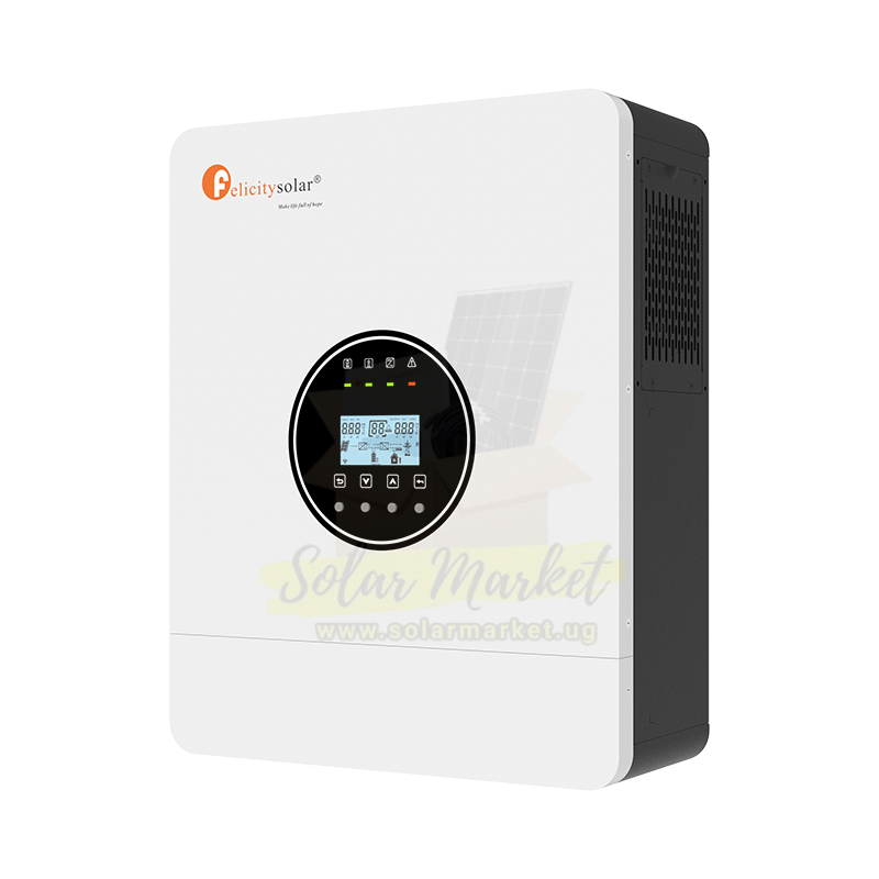 6KW 48V Felicity Hybrid Solar Inverter | 100A MPPT Charge Controller | High Frequency | Pure Sine Wave | Grid-Tied/Off-Grid