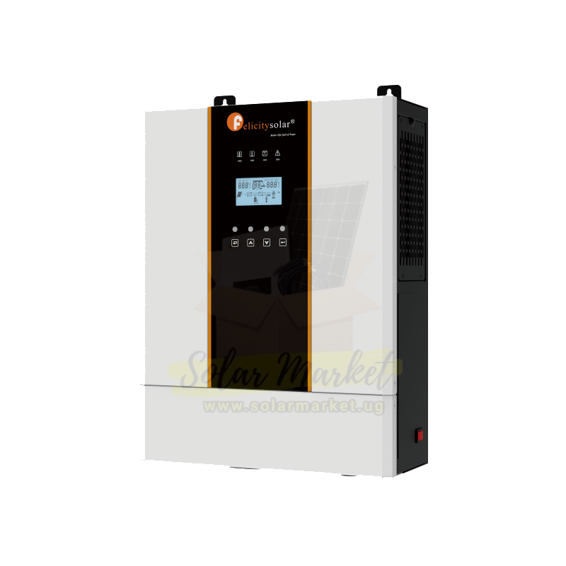 3KVA, 24V Felicity Hybrid Solar Inverter With MPPT 100A High Frequency