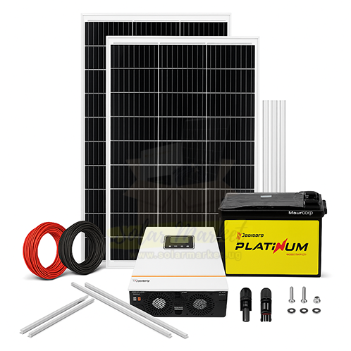 1kW Solar Power System Uganda | Powerful Lithium Battery + Hybrid Inverter – Masrcorp