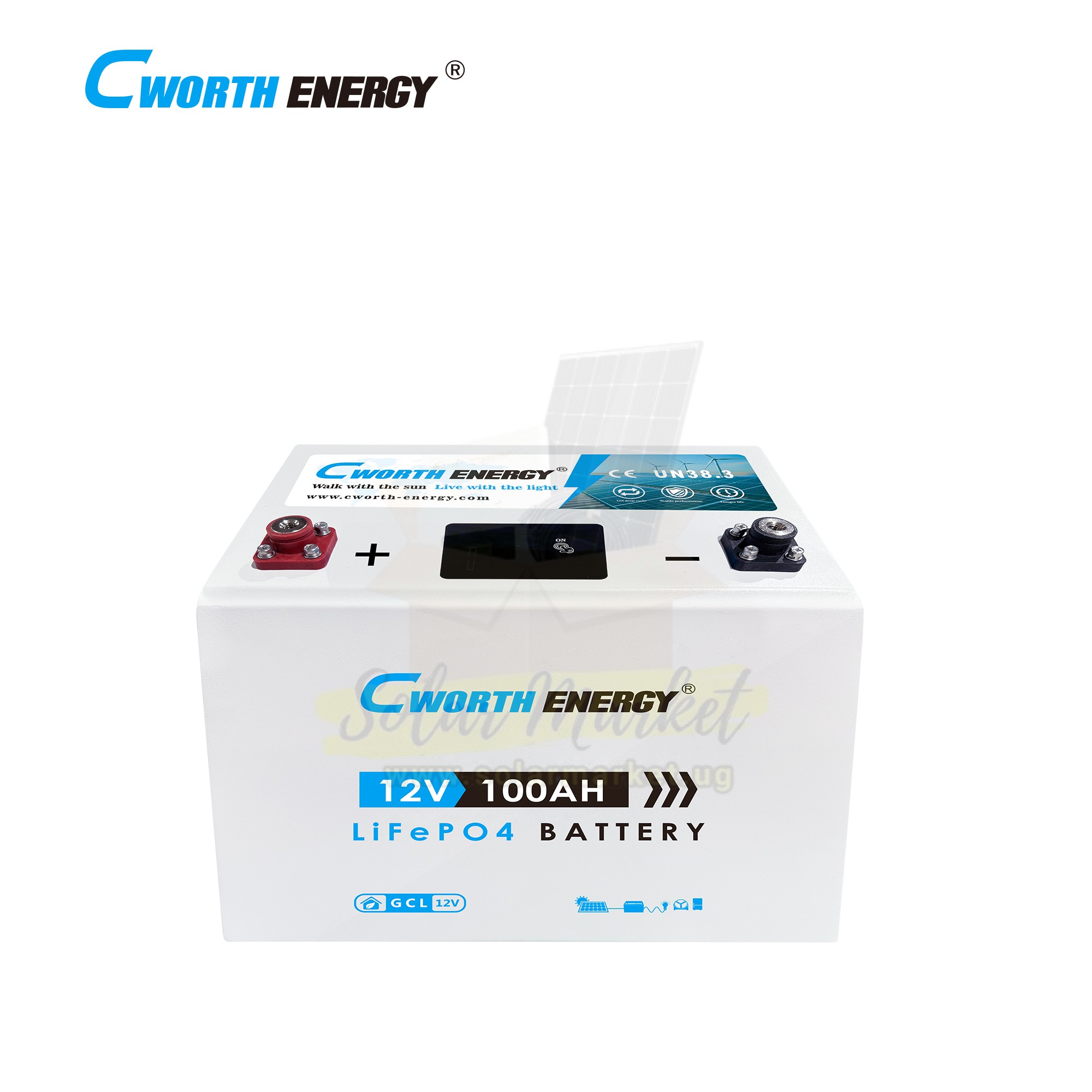 Cworth Energy GCL-12100 12V 100Ah Lithium Battery - 3 Years Warranty