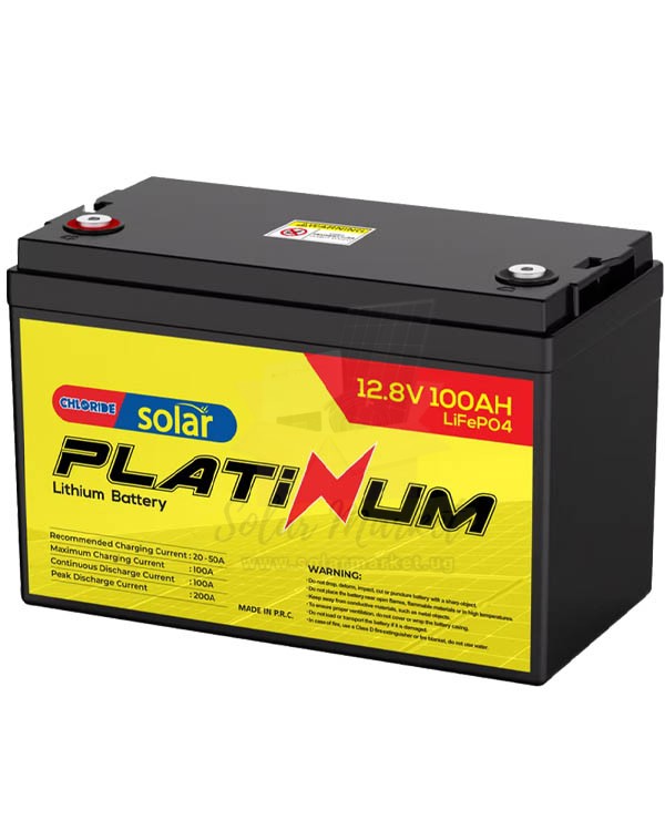 Chloride Exide 100Ah 12V Lithium Battery – Affordable Long-Lasting Solar Battery for Uganda