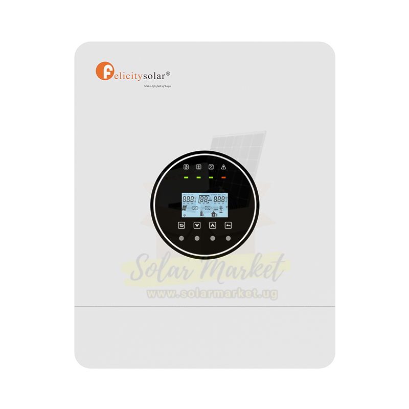 6KW 48V Felicity Hybrid Solar Inverter | 100A MPPT Charge Controller | High Frequency | Pure Sine Wave | Grid-Tied/Off-Grid
