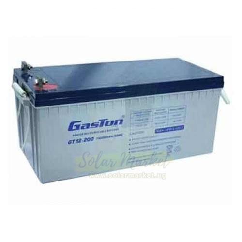 Gaston 200Ah 12V Deep Cycle AGM Solar Battery – Maintenance-Free, Long-Life Backup Power | GT12-200