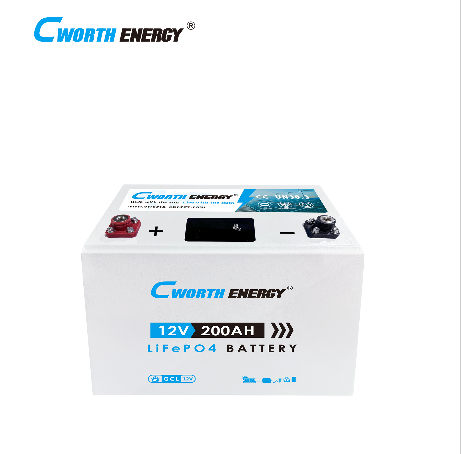 Cworth Energy 12V 200Ah LiFePO4 Lithium Solar Battery – Deep Cycle, Maintenance-Free, Long-Lasting Power Storage