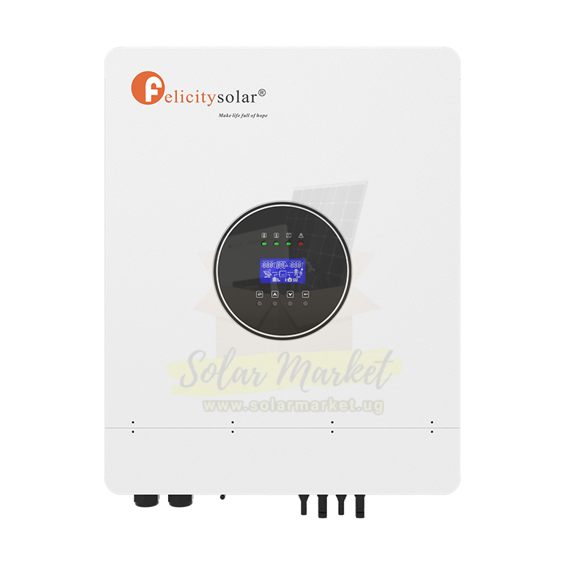 8KW 48V Felicity Hybrid Solar Inverter | 120A MPPT Charge Controller | High Frequency | Pure Sine Wave | Grid/Off-Grid Backup